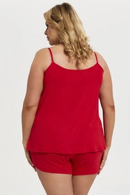 Italian Fashion Song ws.r. kr.sp. Nocna piżama, czerwony