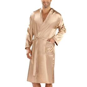 Dkaren Christian Nocna szlafrok, jasny brąz