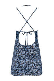 Obsessive Nadines chemise Nocna komplet koszulka + stringi, niebieski