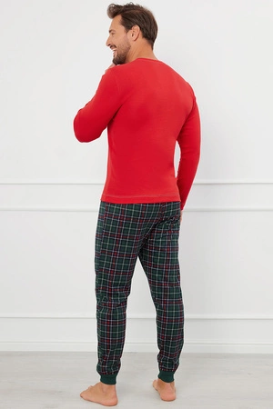 Italian Fashion Fogo dł.r. dł.sp. Nocna piżama, czerwony/druk