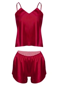 Dkaren Karen Nocna komplet top + szorty, bordo