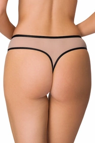 Mat 3900/4 Xanthe Majtki stringi, beż-czarny