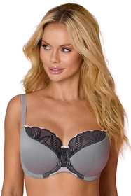 Vena VB-463 Biustonosz półusztywniany, srebrny-róż