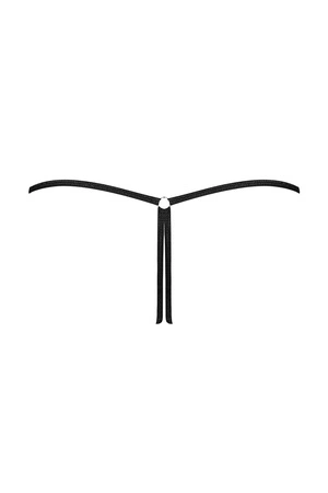Obsessive Remediosa crotchless thong Majtki stringi otwarte, czarny
