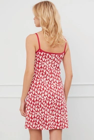 Italian Fashion Evora ws.r. Nocna koszula, druk/c.czerwony