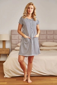 Doctor Nap TCB.9444 Nocna koszula, black check