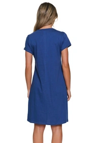 Doctor Nap TCB.7547 Nocna koszula, indigo blue
