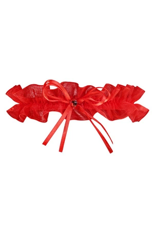 Julimex PW-98 Grenada Wyrób pończoszniczy podwiązka, czerwony