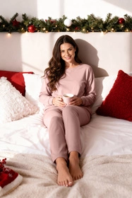 Vivisence 2054 Nocna piżama, ciemny różowy