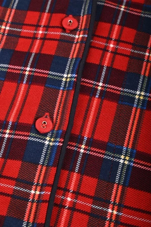 Vivisence 2067 Nocna piżama, czerwony-krata