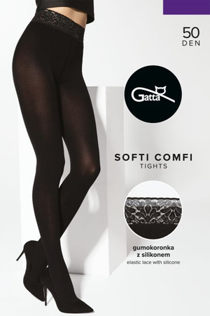 Gatta Softi-Comfi 50 DEN Wyr�b po�czoszniczy rajstopy, nero