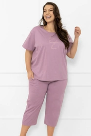 Italian Fashion Ksara kr.r. sp.3/4 Nocna piżama, wrzos