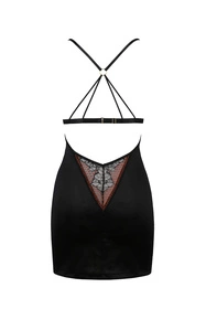 Casmir Mirella chemise Nocna komplet koszulka + stringi, black