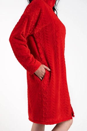 Italian Fashion Rena dł.r. Nocna szlafrok, czerwony