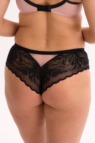 Gaia 1309B Elara Majtki brazyliany, czarno-różowy