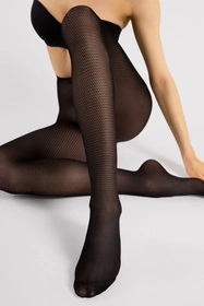 Fiore Raffina 30 DEN G6115 Wyrób pończoszniczy rajstopy, black