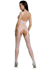 Passion ECO BS005 Body bodystocking, white