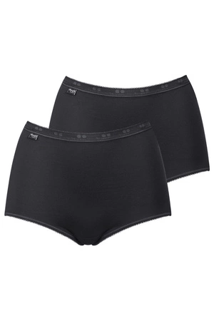 Sloggi 10043769 Basic+ Maxi 2P Majtki wysokie figi, 0004-black