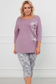 Italian Fashion Ibena r.3/4 sp.3/4 Nocna piżama, wrzos/druk