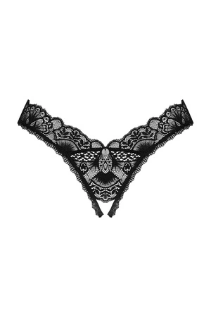 Obsessive Donna Dream crotchless thong Majtki stringi otwarte, czarny