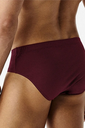 Atlantic 6SMP-001 6-pack Majtki slipy, burgund/czarny/khaki/brąz/grafit/czarny