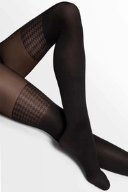 Fiore Pepita 40 DEN G6140 Wyrób pończoszniczy rajstopy, black