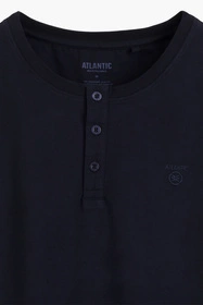 Atlantic NMP-401 Nocna piżama, granat/denim