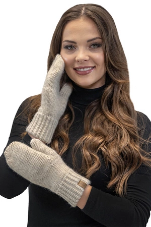 Vivisence 7015 Kmpl+R Komplet czapka+szalik+rękawiczki, beżowy