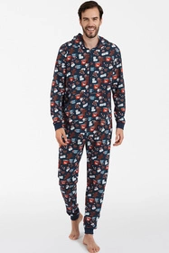 Italian Fashion Rojas dł.r. dł.sp. Kombinezon długi, druk/granat