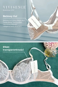 Vivisence 1070 Biustonosz miękki, biały