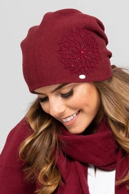 Kamea Saragossa Nakrycie głowy czapka, bordowy