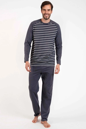 Italian Fashion Lars dł.r. dł.sp. Nocna piżama, grafit