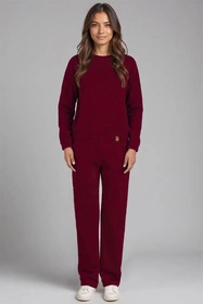 Vivisence 9205kmpl Komplet bluza+spodnie, bordowy