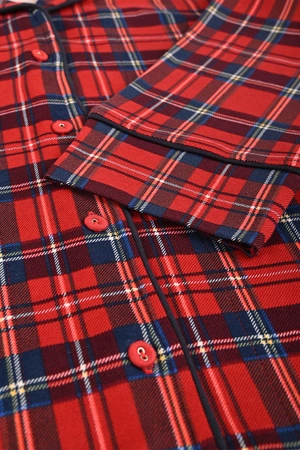 Vivisence 2067 Nocna piżama, czerwony-krata