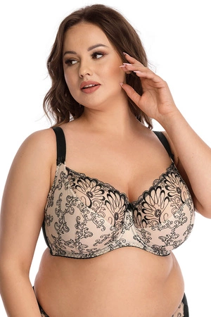 Nessa Tatuaż N500 Biustonosz miękki, beżowo-czarny