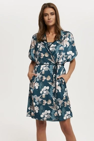 Italian Fashion Scarlet kr.r. Nocna szlafrok, druk/zielony