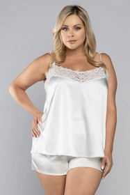 Italian Fashion Dotyk ws.r. kr.sp. Nocna piżama, ecru