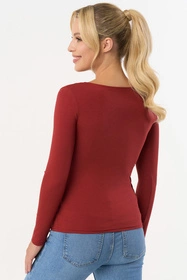 Babell Manati dł.r. Bluzka klasyczna, marsala