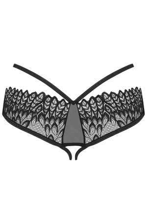 Obsessive Donarella crotchless panties Majtki figi otwarte, black
