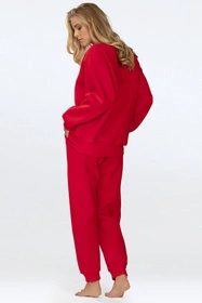 Dkaren Rehema-Kpl Komplet bluza+spodnie, czerwony
