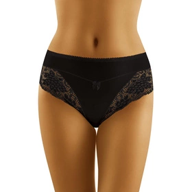 Wol-Bar Sara II Majtki wysokie figi, czarny