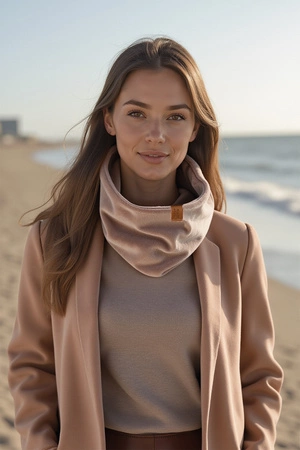 Vivisence 7109 Szalik lub apaszka komin, beżowy