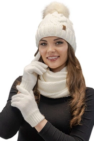 Vivisence 7103 Szalik lub apaszka komin, ecru