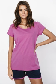 Italian Fashion Ontega kr.r. kr.sp. Nocna piżama, amarant/granat