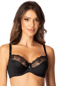 Róża Ljufu Biustonosz miękki, czarny