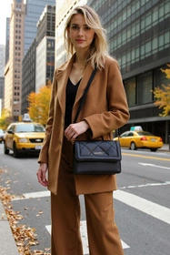 Vivisence T0012 Torebka do ręki, czarny