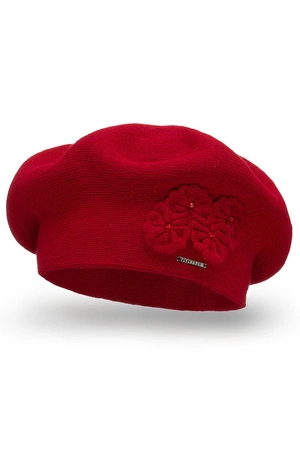 Vivisence 7006 Nakrycie głowy beret, czerwony