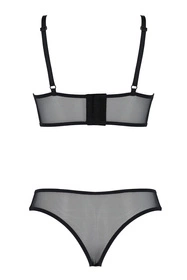 Passion Primula bikini Nocna komplet biustonosz + figi, black