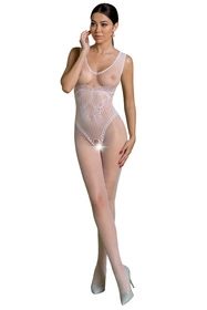 Passion ECO BS003 Body bodystocking, white