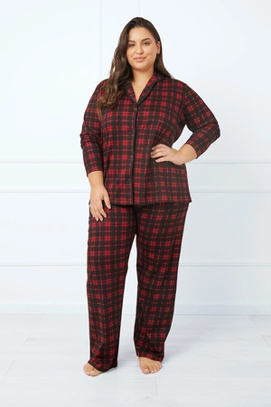 Italian Fashion Nicola dł.r. dł.sp. Nocna piżama, druk/czerwony